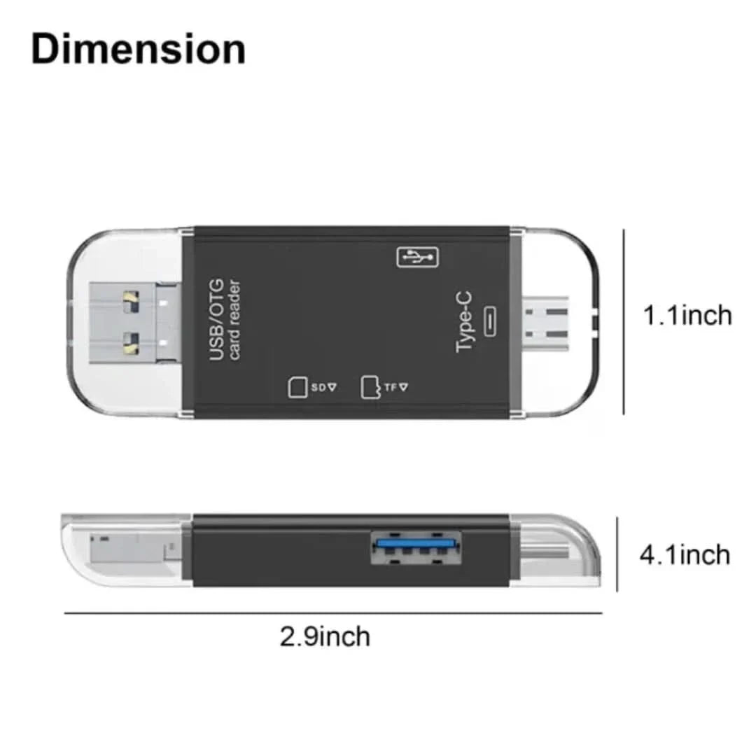 6-in-1 Smart Media Card Reader