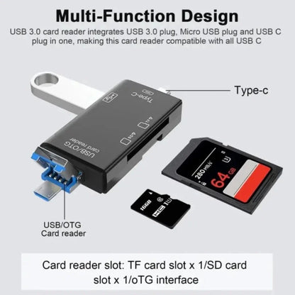 6-in-1 Smart Media Card Reader
