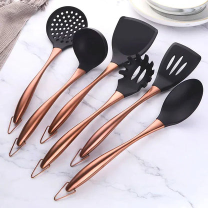 Stainless Steel Utensil Set - Non-Stick Coating - Durable and Functional