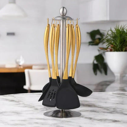 Stainless Steel Utensil Set - Non-Stick Coating - Durable and Functional