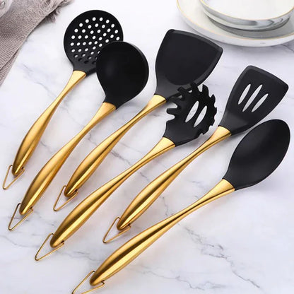 Stainless Steel Utensil Set - Non-Stick Coating - Durable and Functional