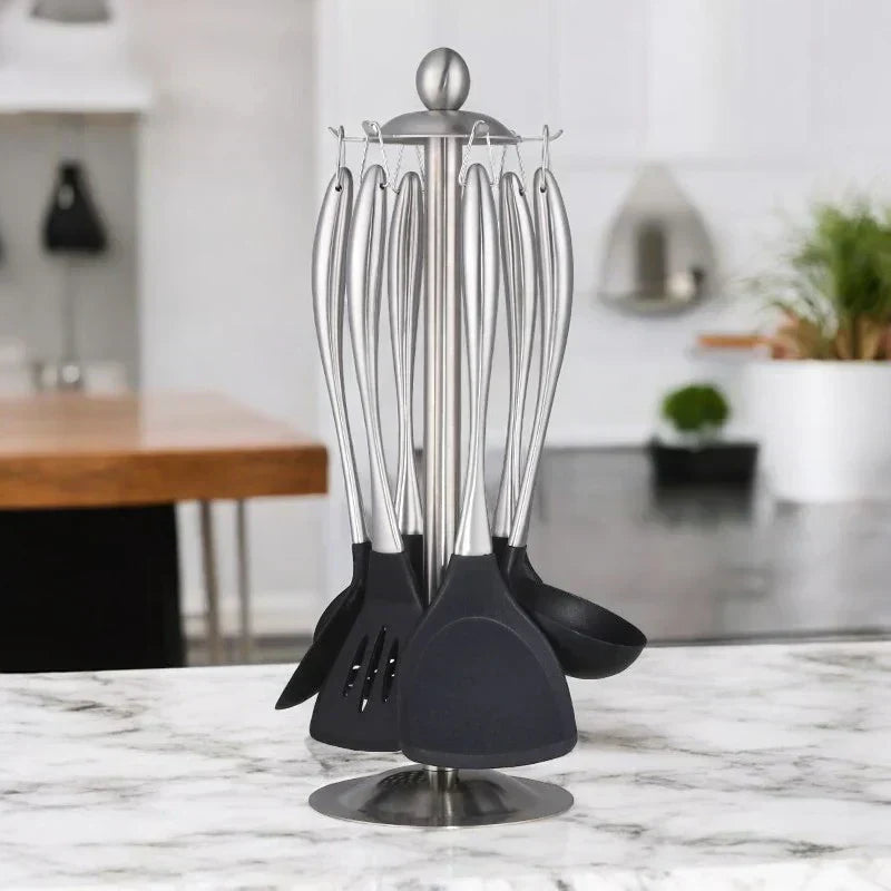 Stainless Steel Utensil Set - Non-Stick Coating - Durable and Functional
