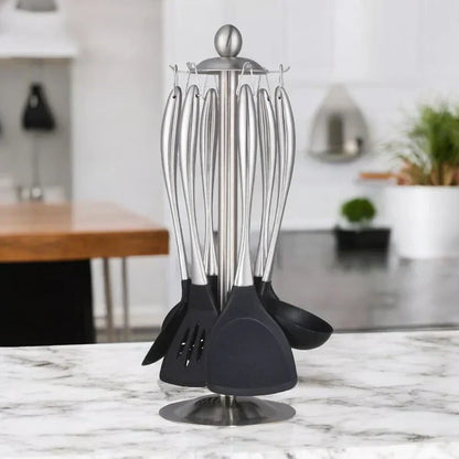 Stainless Steel Utensil Set - Non-Stick Coating - Durable and Functional