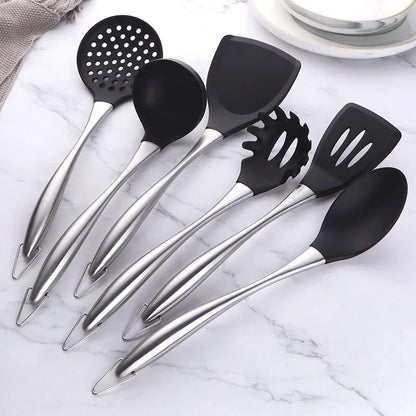 Stainless Steel Utensil Set - Non-Stick Coating - Durable and Functional