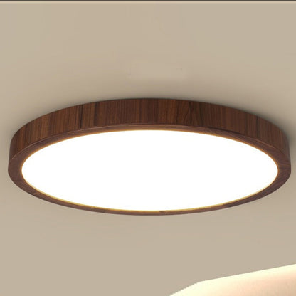 Black Walnut Ceiling Lamp with Dimmable LED