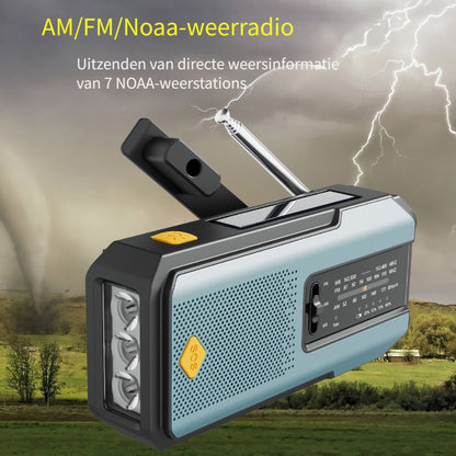 Daykit Portable AM/FM Radio – With Solar Panel and Torch