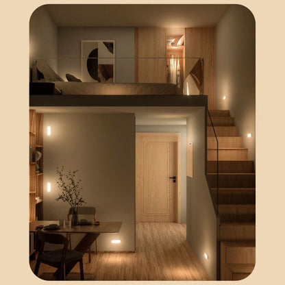 Lámpara de pared LED inalámbrica con sensor de movimiento y batería recargable por USB
