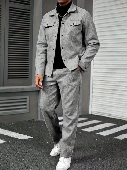 Modern Two-Piece Men's Set – Comfort and Casual Elegance
