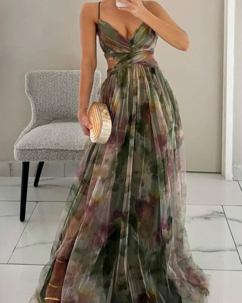 Sexy Hollow-Out Maxi Dress for Women