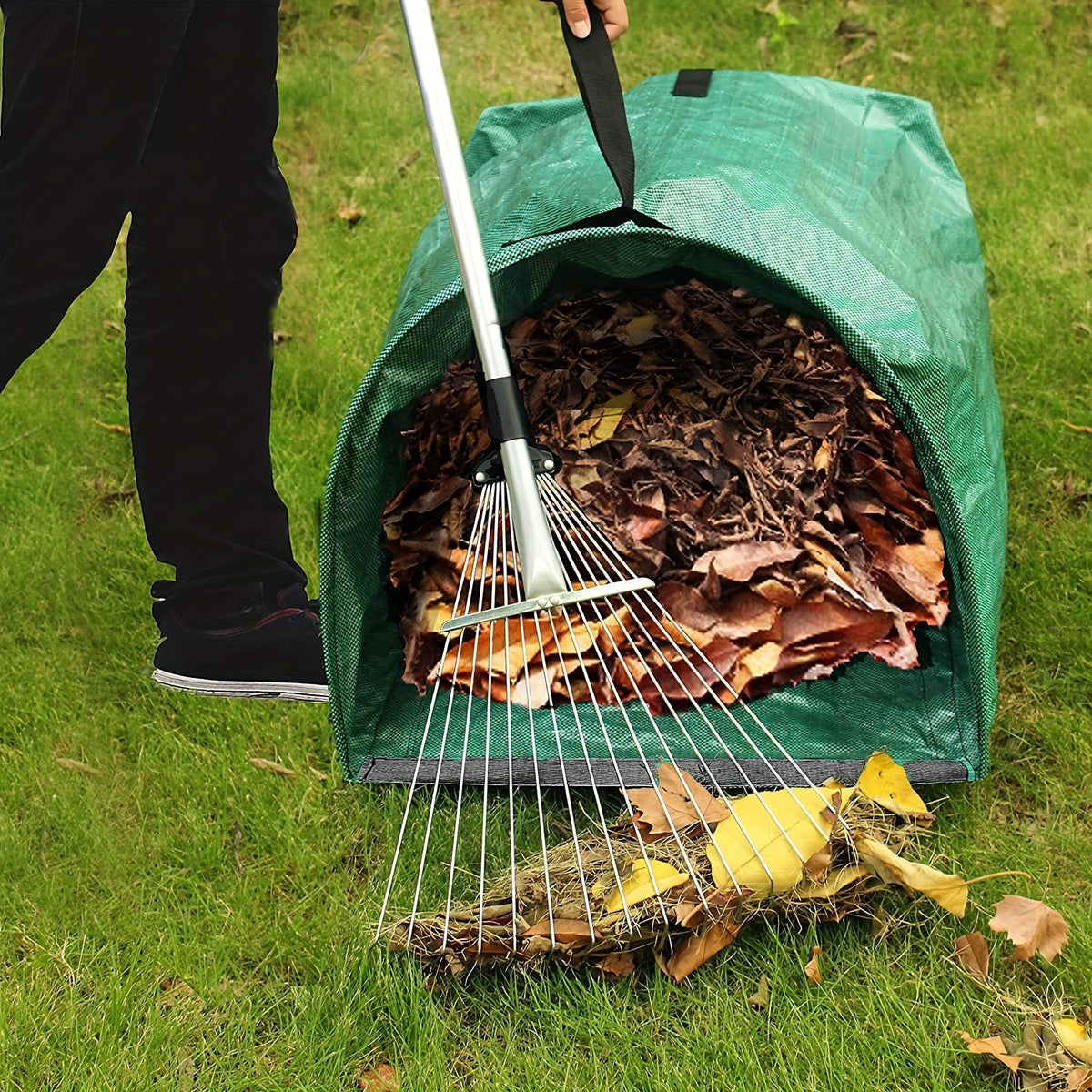 Large Garden Waste Bag - Durable and Reusable, 53 Gallon Capacity