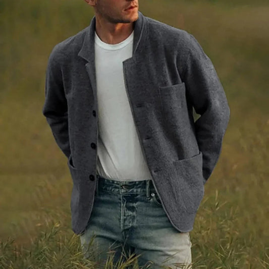 Blazer informal a cuadros para hombre