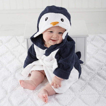 Soft Baby Bathrobe with Animal Design – Absorbent, Comfortable and Ideal After Bathing