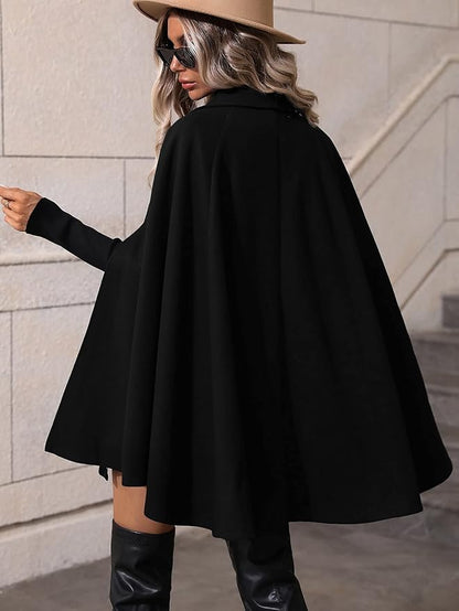 Casaco-capa elegante para mulher