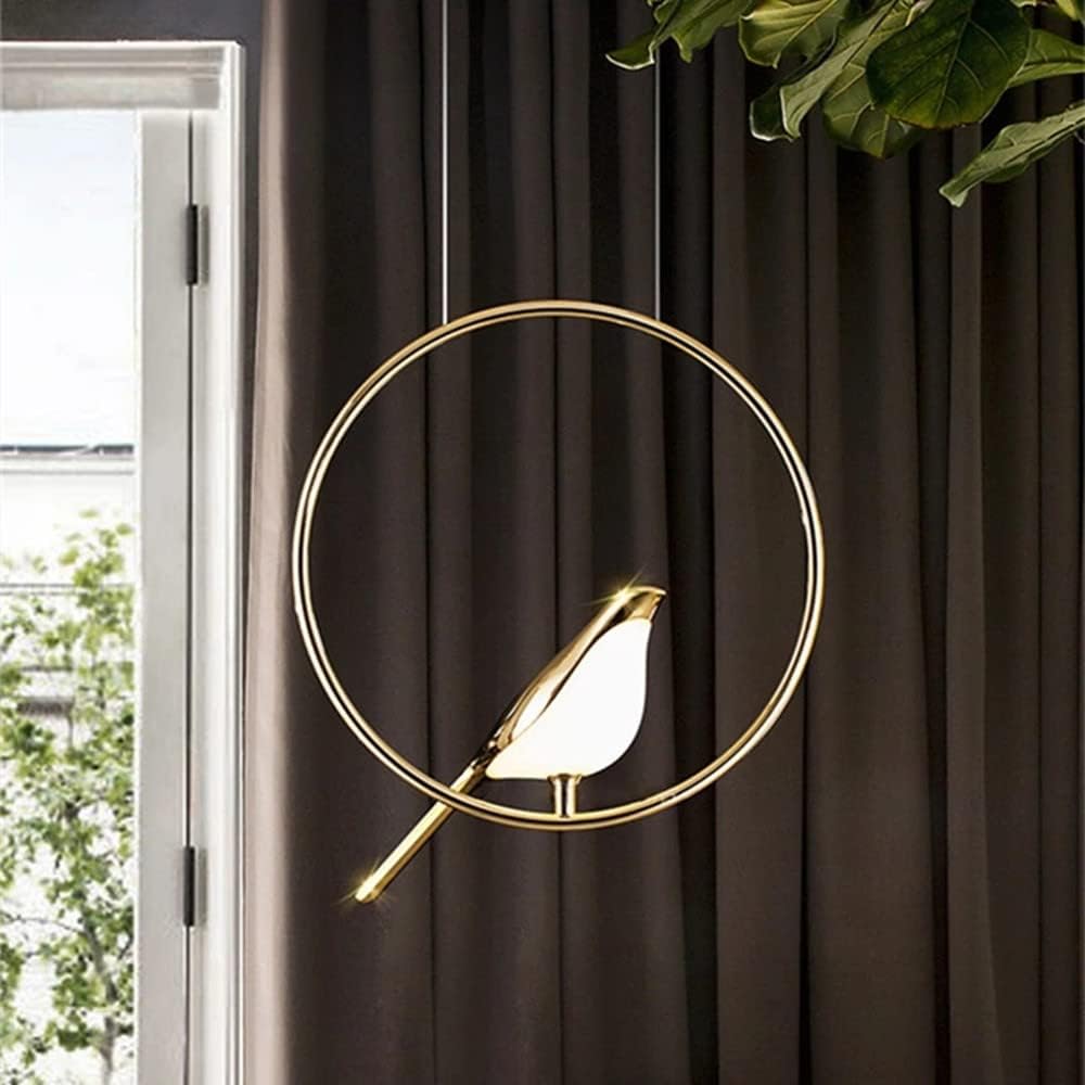 Lámpara colgante SkyLight con anillos de pájaros – Diseño único y alegre