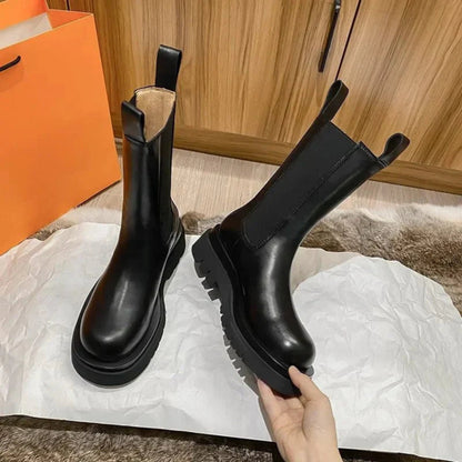 Ladies' Modern Chelsea Boots with Non-Slip Profile Sole