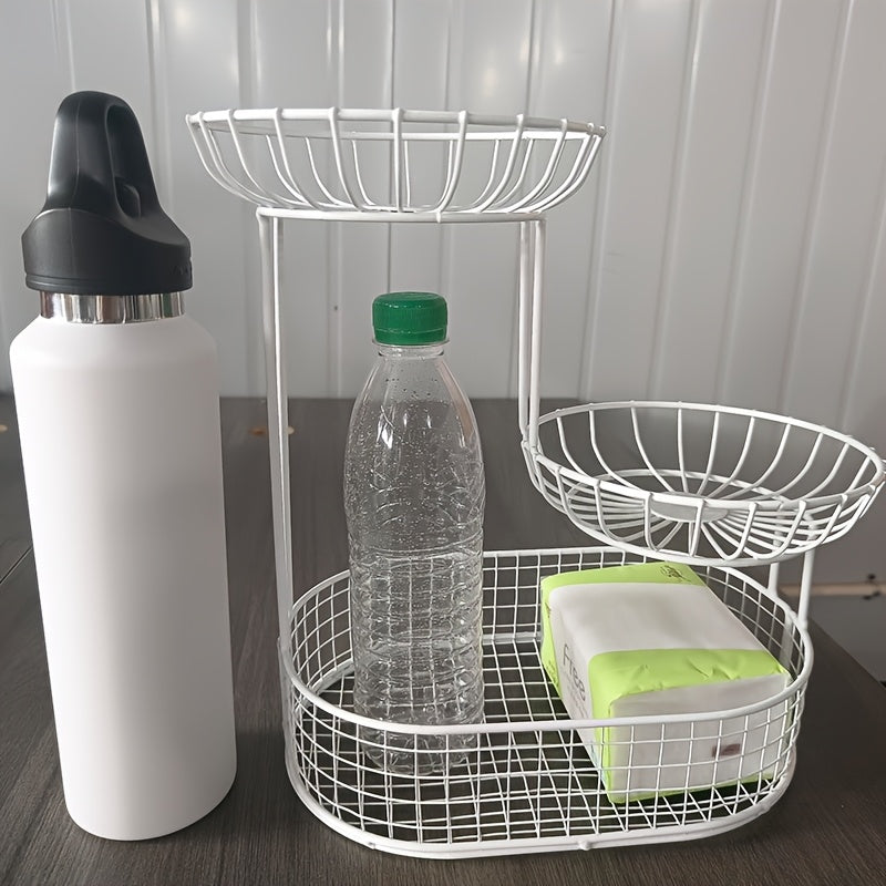 GoldenTier fruitschaal met 3 etages – Elegant en praktisch