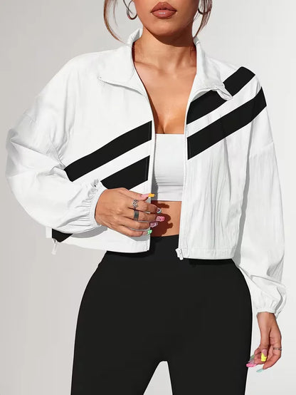 Veste de survêtement avec poignets élastiques