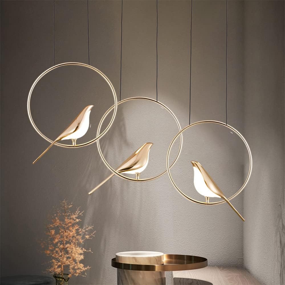 Lámpara colgante SkyLight con anillos de pájaros – Diseño único y alegre