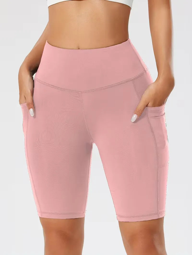 Shorts taille haute coupe slim