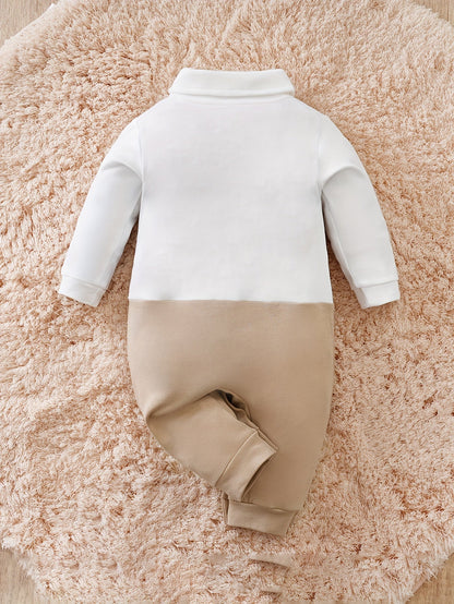 Tutina da gentiluomo Oliver - Elegante completo per neonati con papillon