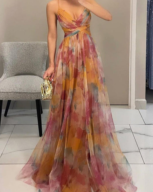 Rochie maxi sexy pentru femei, cu decupaje