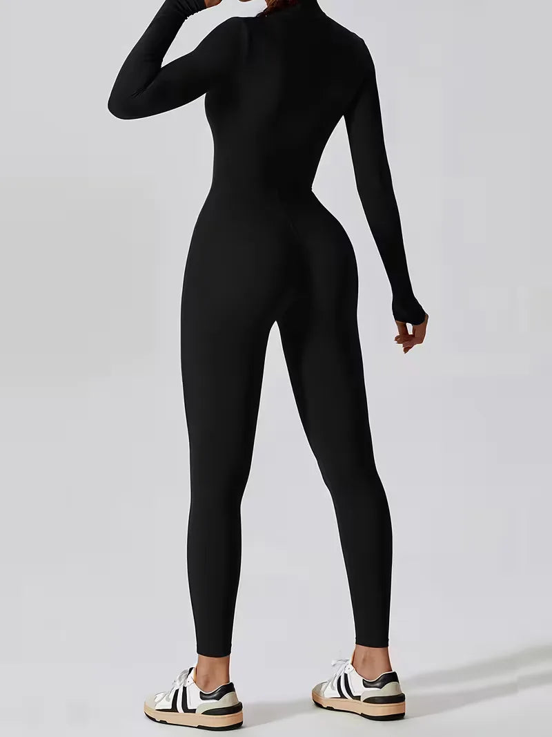 Jumpsuit with Mock Neckline