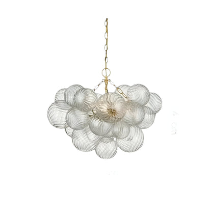 Candeeiro de teto Cluster Ribbed Bubble - Design luxuoso e elegante