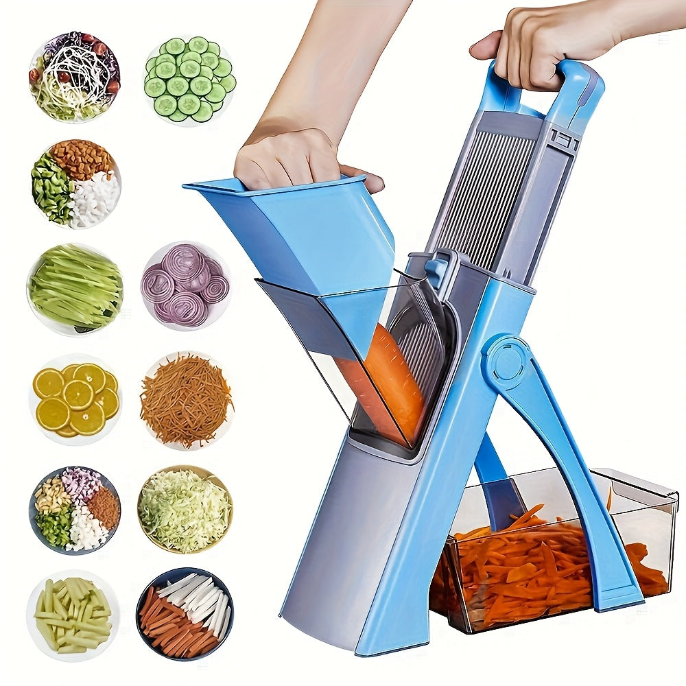 Multifunctional Vegetable Slicer – Safe, Adjustable and with Large Capacity