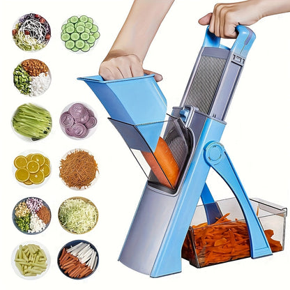 Multifunctional Vegetable Slicer – Safe, Adjustable and with Large Capacity