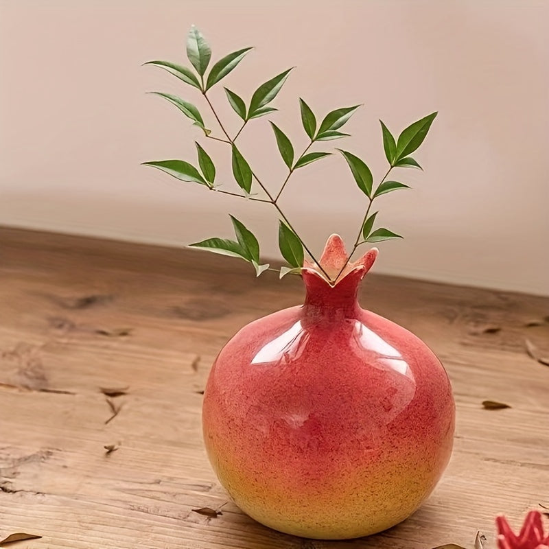Vaso a forma di melograno - Decorazione elegante fatta a mano