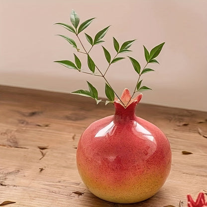 Vaso a forma di melograno - Decorazione elegante fatta a mano