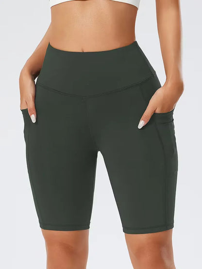 Shorts taille haute coupe slim