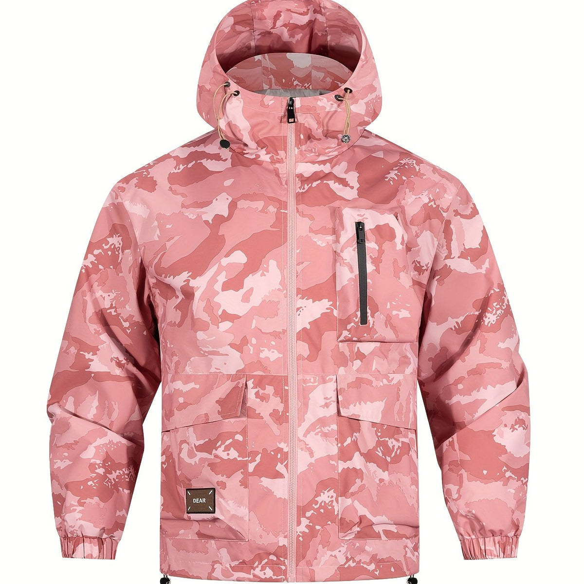 Chaqueta para hombre con estampado de camuflaje y capucha – Informal y cómoda
