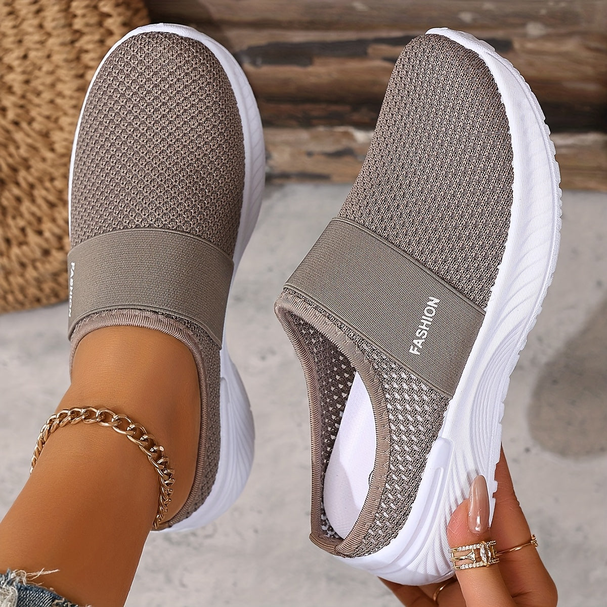 Slip On Summer Sneakers for Women with Breathable Mesh
