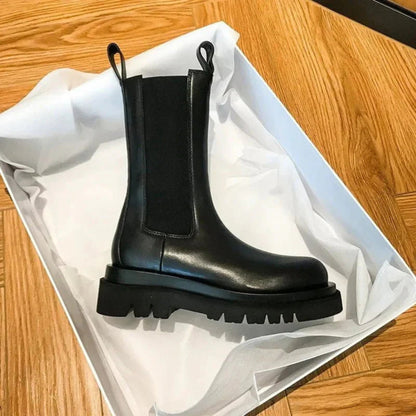 Ladies' Modern Chelsea Boots with Non-Slip Profile Sole