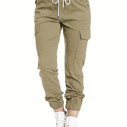 Cargobroek voor dames met zakken en comfortabele pasvorm voor dagelijks casual gebruik