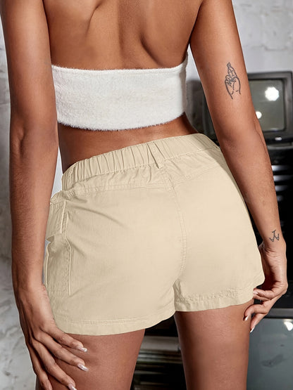 Casual Cargo Shorts with Elastic Waist – Comfortable and Functional
