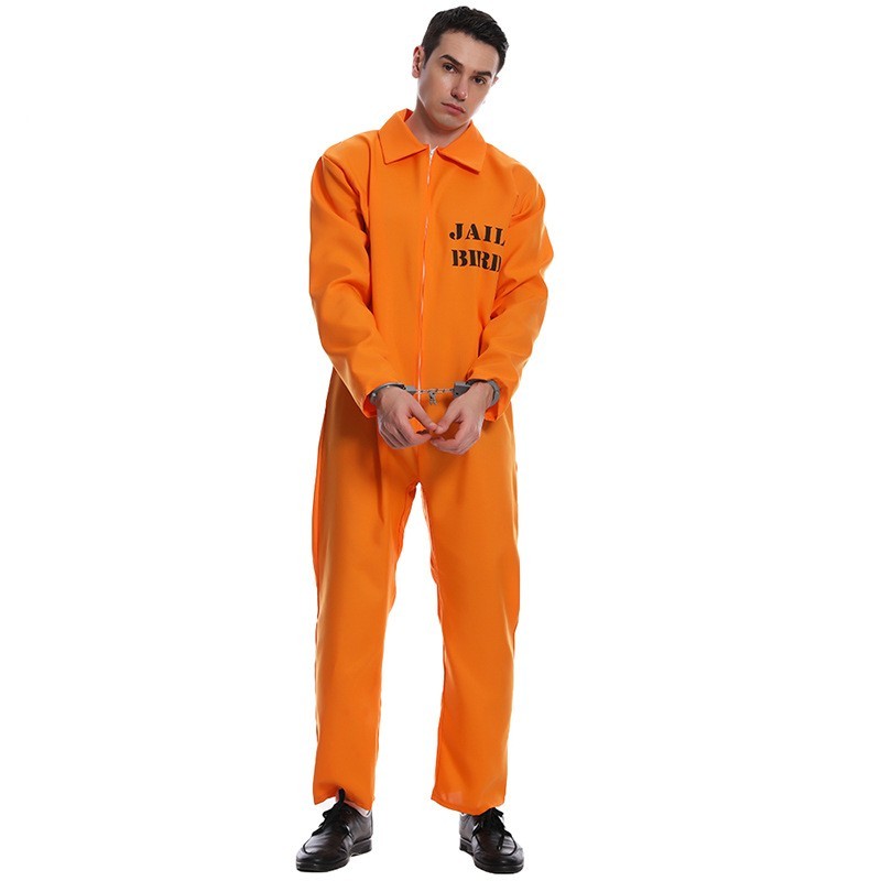 Orange Party Overall for Men with Comfortable Fit