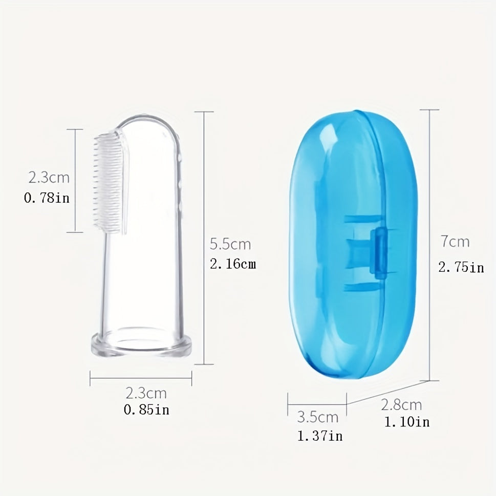 Soft Silicone Baby Finger Toothbrush for Oral Care and Teething