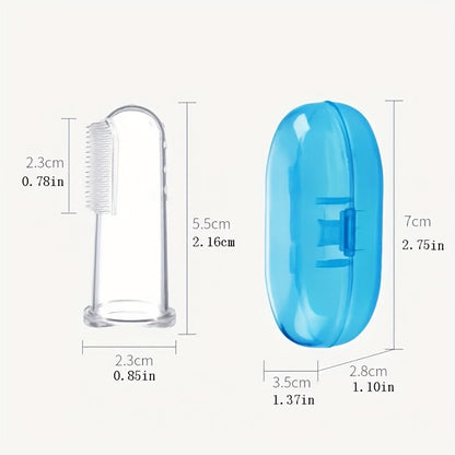 Soft Silicone Baby Finger Toothbrush for Oral Care and Teething