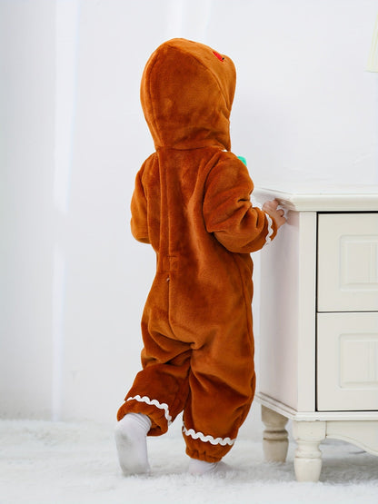 Gingerbread Man Baby Grow for Children - For Festive Coziness