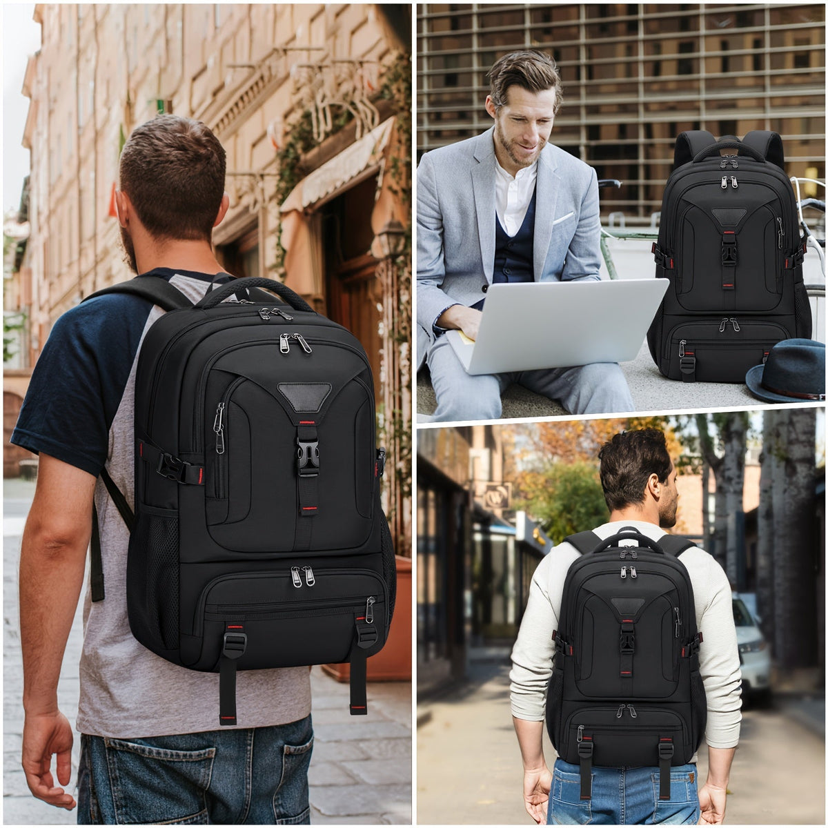 Mochila multifuncional - Amplia, práctica e ideal para el trabajo o los viajes