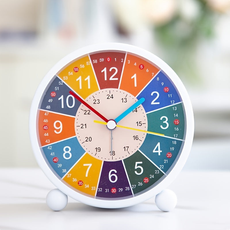 Despertador educativo silencioso - reloj colorido para estudiantes y niños