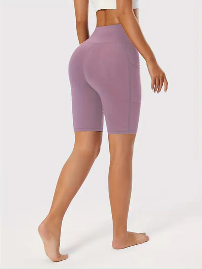 Shorts taille haute coupe slim
