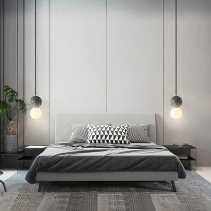 Modern Globe-Shaped Table Lamp with LED