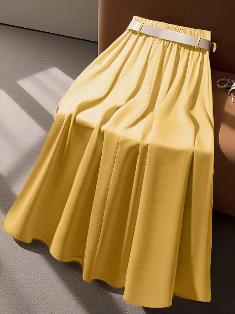 Jupe plissée taille haute