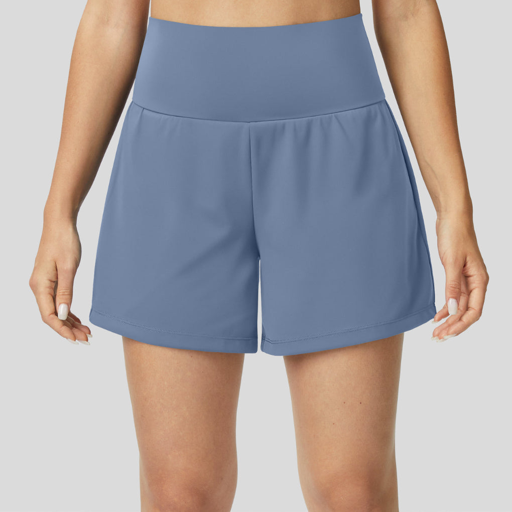 Yoga-Shorts mit hohem Bund