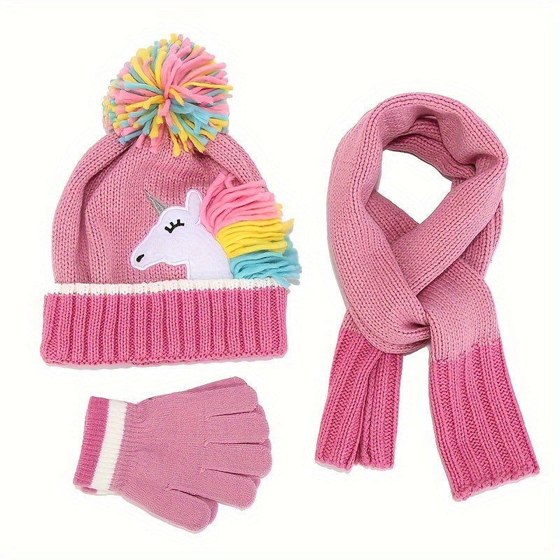 Einhorn-Winterset für kleine Kinder - Für warme und verspielte Wintertage