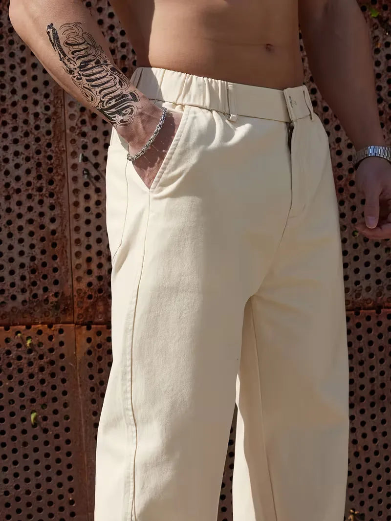 Pantalon avec taille élastique