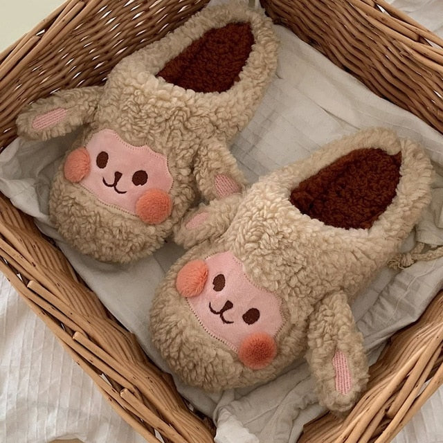 Snuggly Warm Animal Slippers with Soft Lining